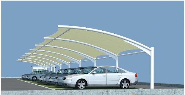 7字型膜結(jié)構(gòu)停車篷