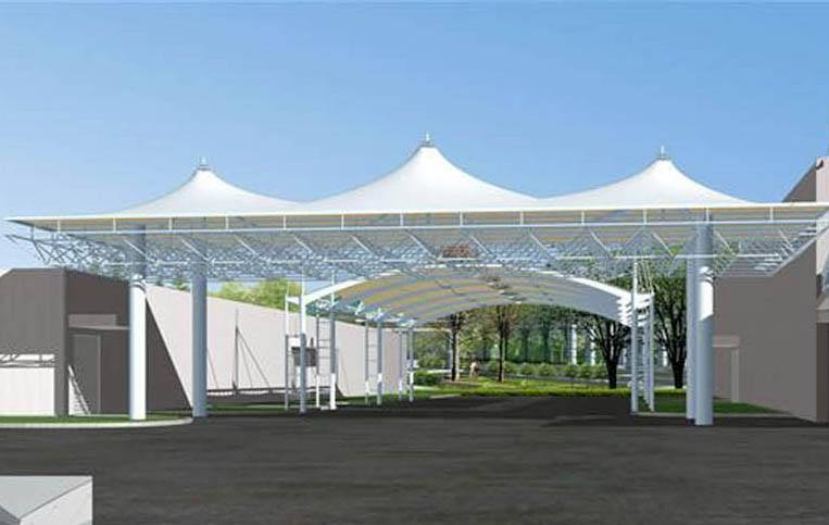 球場(chǎng)膜結(jié)構(gòu)遮陽(yáng)篷