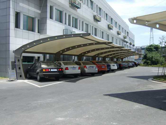 7字型膜結(jié)構(gòu)停車(chē)篷