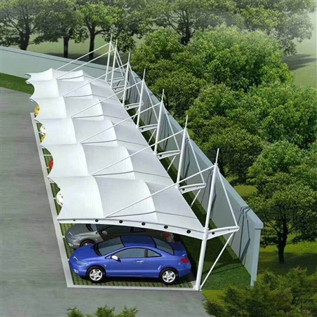 拉桿式膜結(jié)構(gòu)停車篷