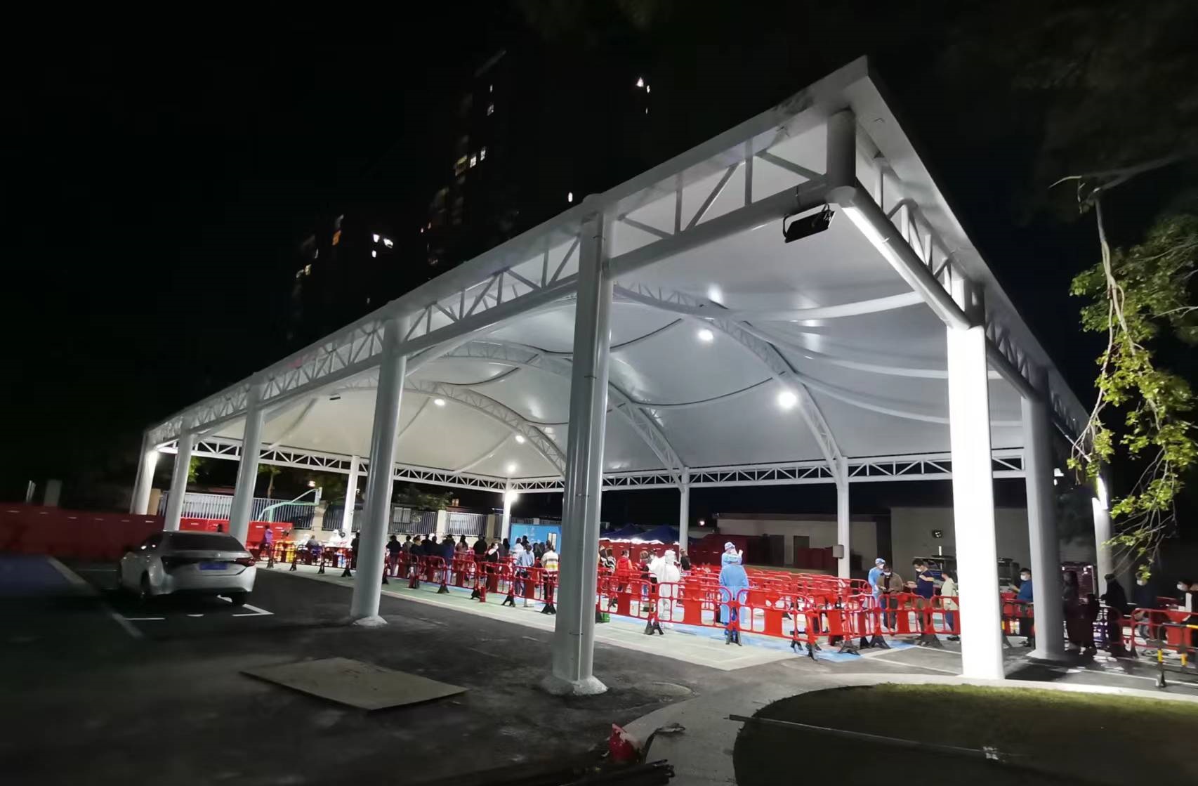 體育設(shè)施膜結(jié)構(gòu)遮陽篷