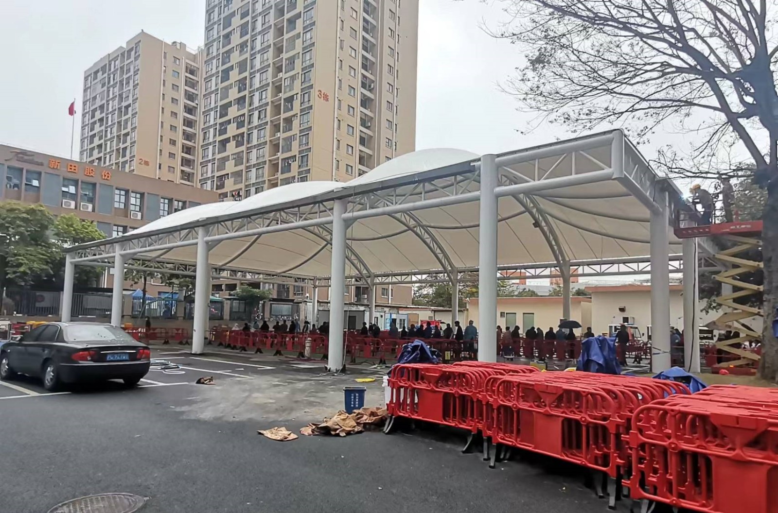 體育設(shè)施膜結(jié)構(gòu)遮陽篷